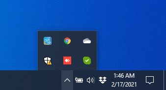 wifi icon missing