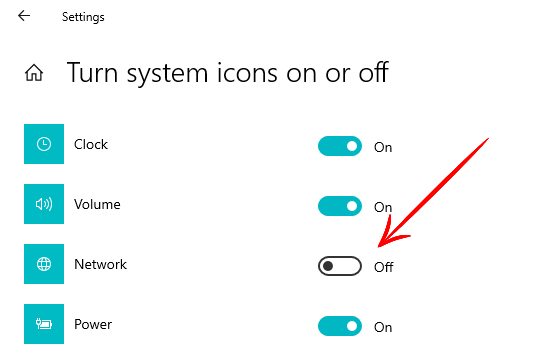 Wifi icon not showing Windows 10