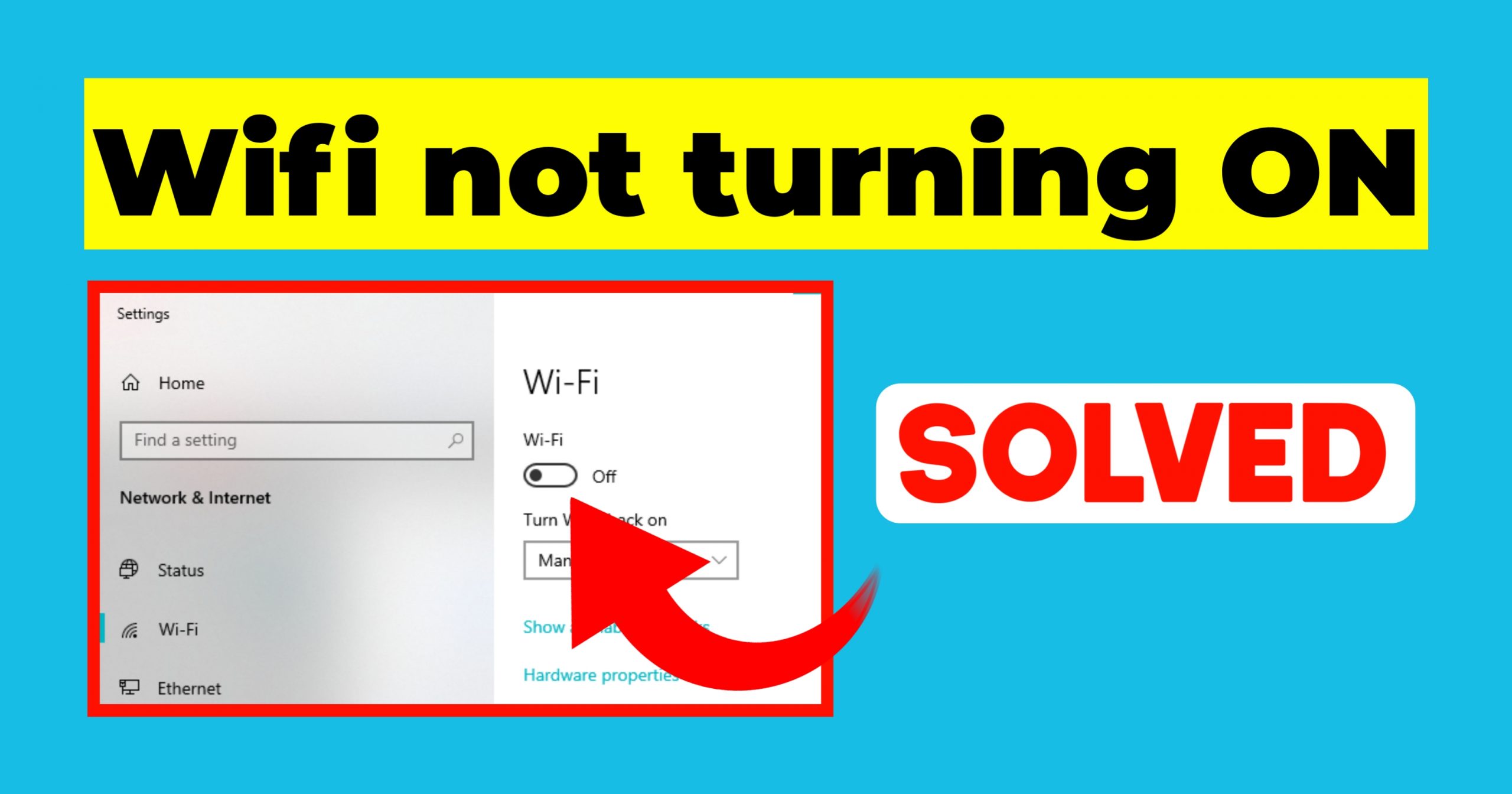 Wifi icon not turning on Windows 10 || Best 4 ways