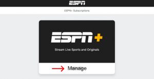 Manage my ESPN+ 
