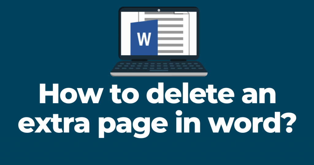 how to delete an extra page in word